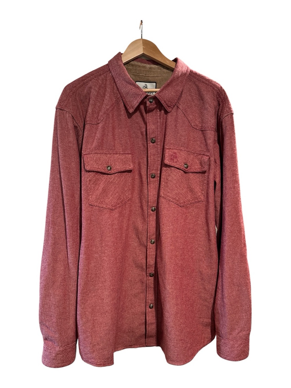 Legendary Whitetails Men’s Long Sleeve Shirt Red 100% Cotton 2XL Used
